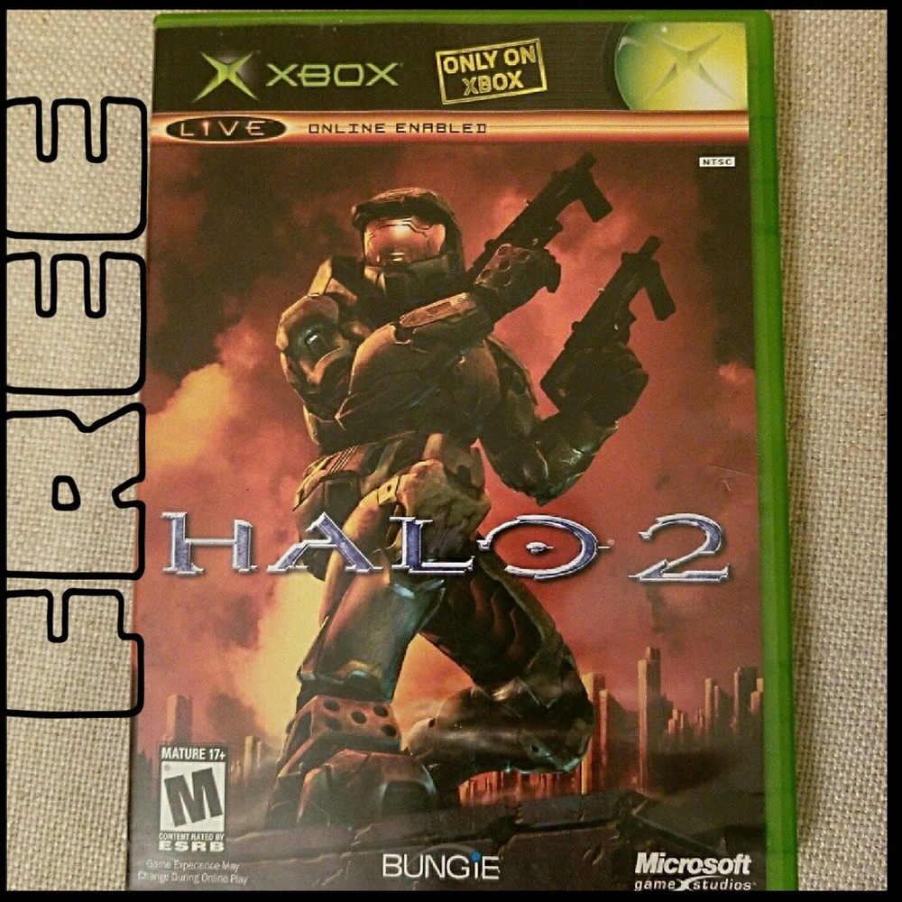 HURRY✴️✴FREE WITH PURCHASE,HALO 2--XBOX LIVE✴✴️